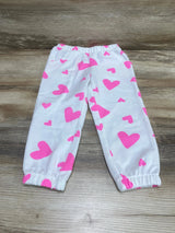 Cat & Jack Heart Print Joggers White sz 2T