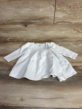 Janie & Jack Quilted Wrap Dress White sz 12-18m