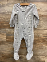 Kids Headquarters Zebra Print Blanket Sleeper Grey sz 18m - Me n Mommy To Be