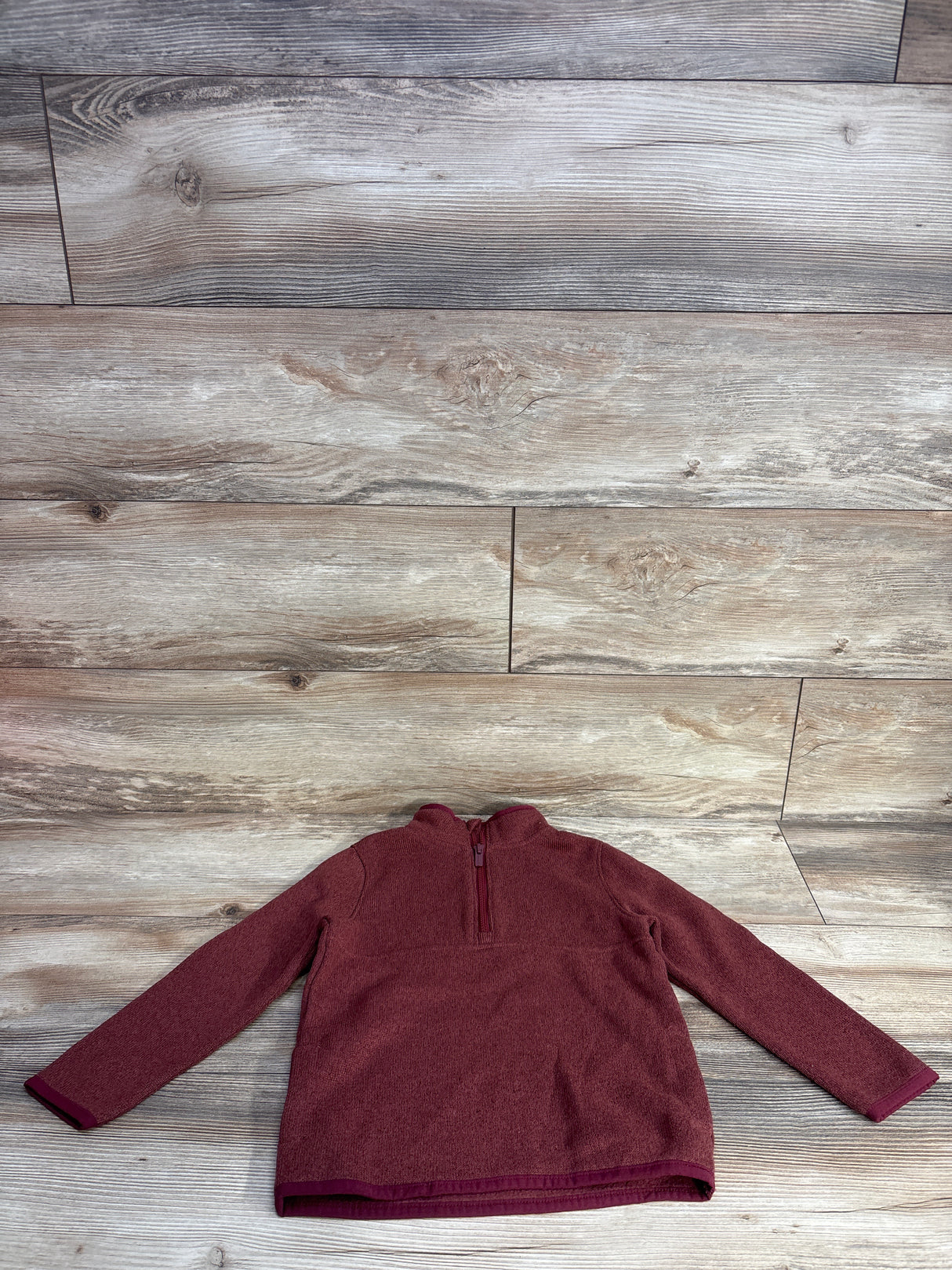 Old Navy Half-Zip Knit Sweatshirt Maroon sz 5T