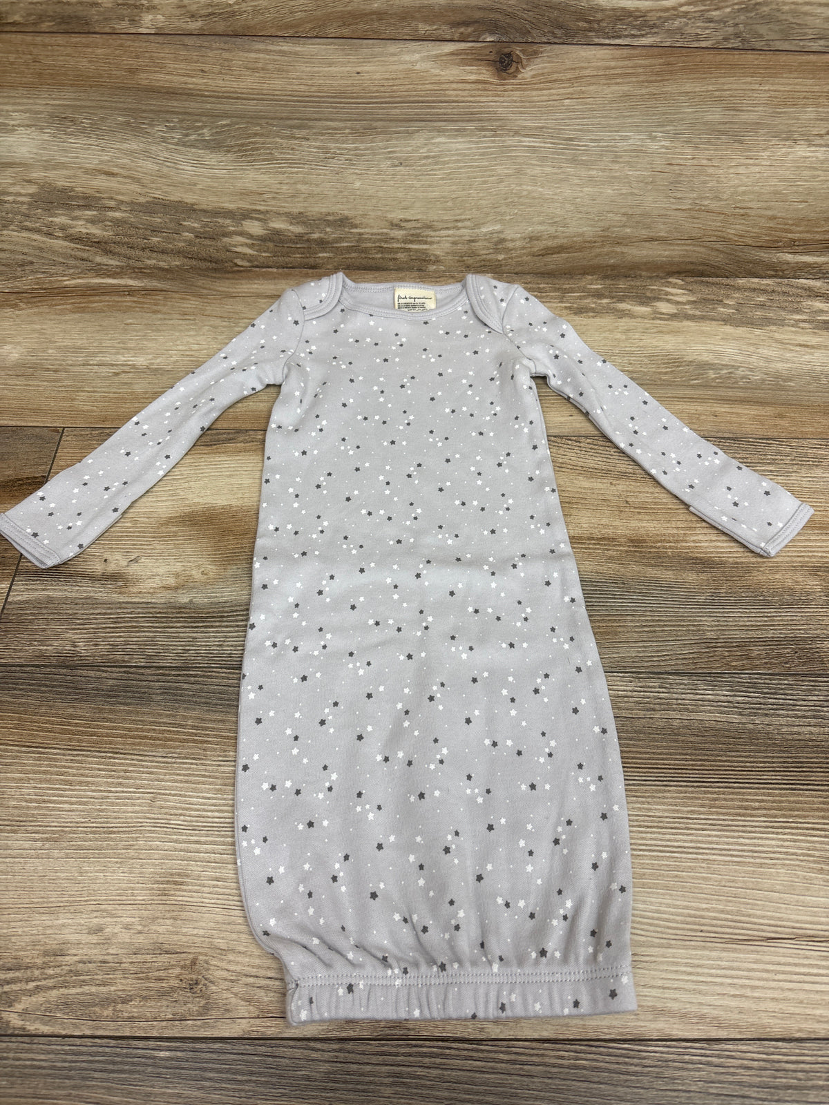 First Impressions Star Print Sleep Gown Grey sz 0-3m