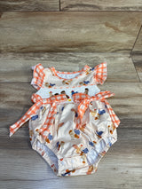 NWOT Adobabirl Smocked Farm Bubble Romper Ivory sz 12-18m