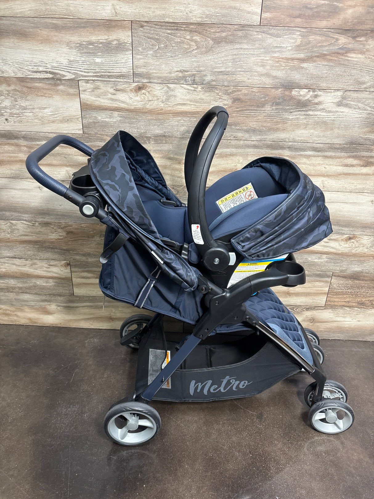 Monbebe Metro Travel System in Navy Camo