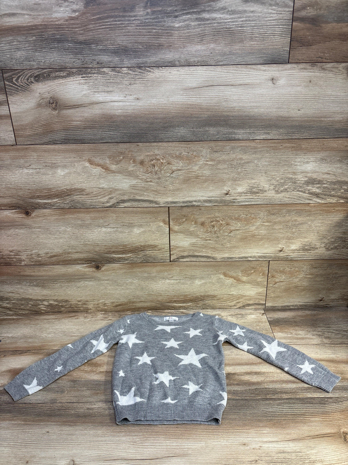 Bailey's Blossoms Knit Sweater Grey Stars sz 5T