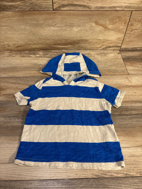 Carter's Striped Hooded Shirt Blue sz 24m - Me n Mommy To Be