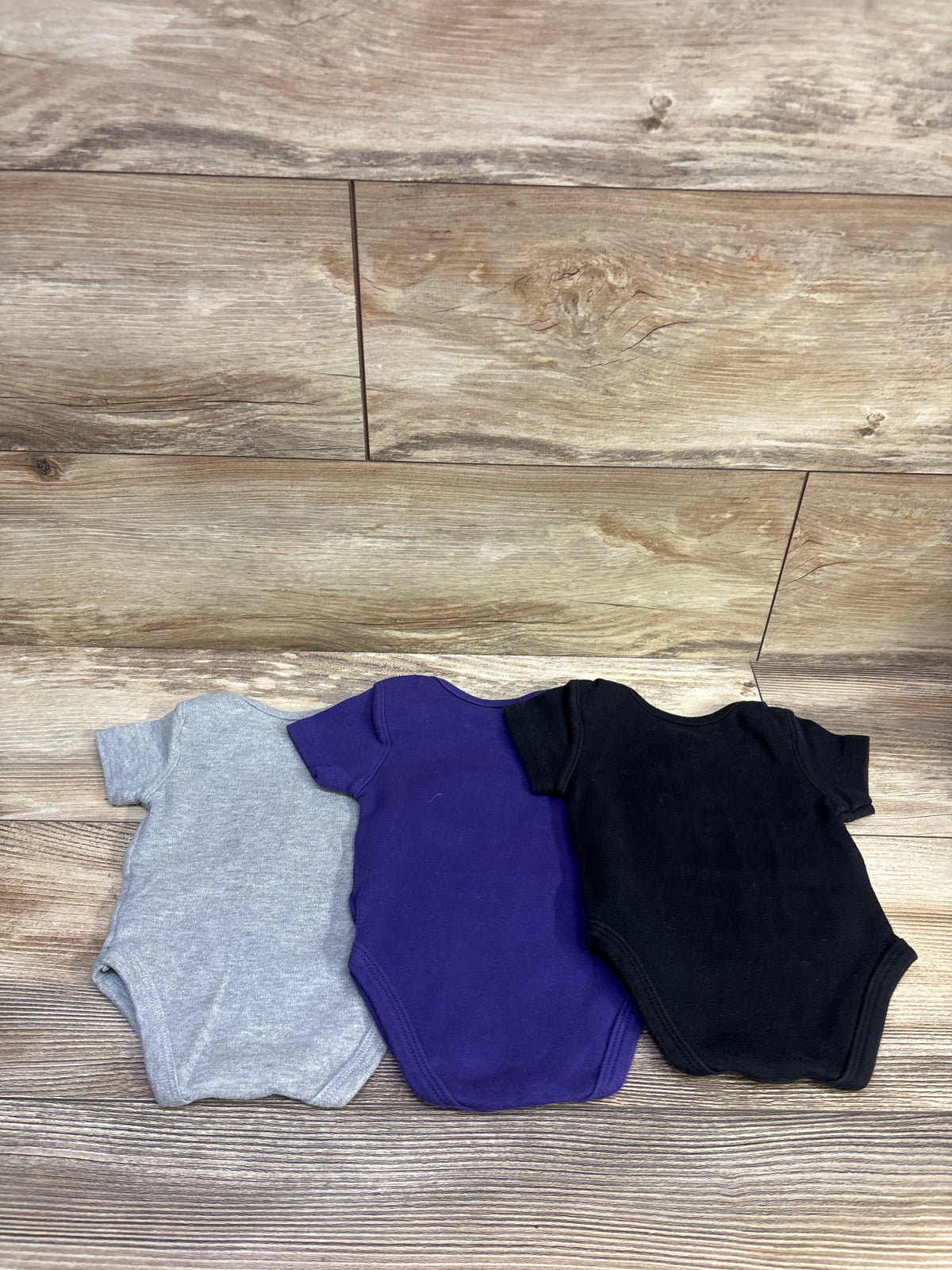 NFL 3pk Baltimore Ravens Bodysuit Set Grey sz 0/3m