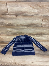 Brooklyn Boys Striped Quarter-Zip Sweatshirt Blue sz 4T