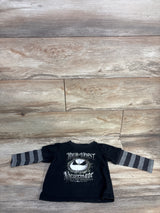 Disneyland Nightmare Before Christmas Layered Sleeve Shirt Black sz 24m