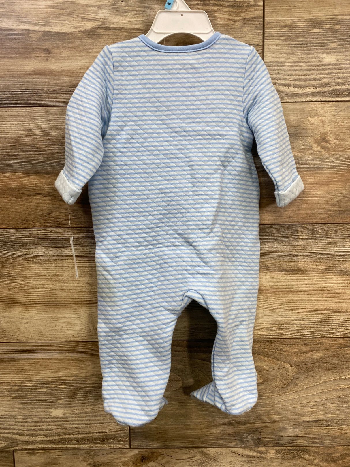 NEW Little Me 2pc Textured Sleeper & Hat Set Blue sz 6m