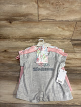 NEW Layer 8 3pk Shirt Set & Headband Grey sz 5T