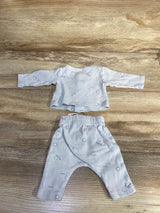 Carter's 2pc Button-Up Shirt & Pants Set Blue sz Preemie