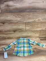 NEW Cat & Jack Long Sleeve Flannel Green sz 3T