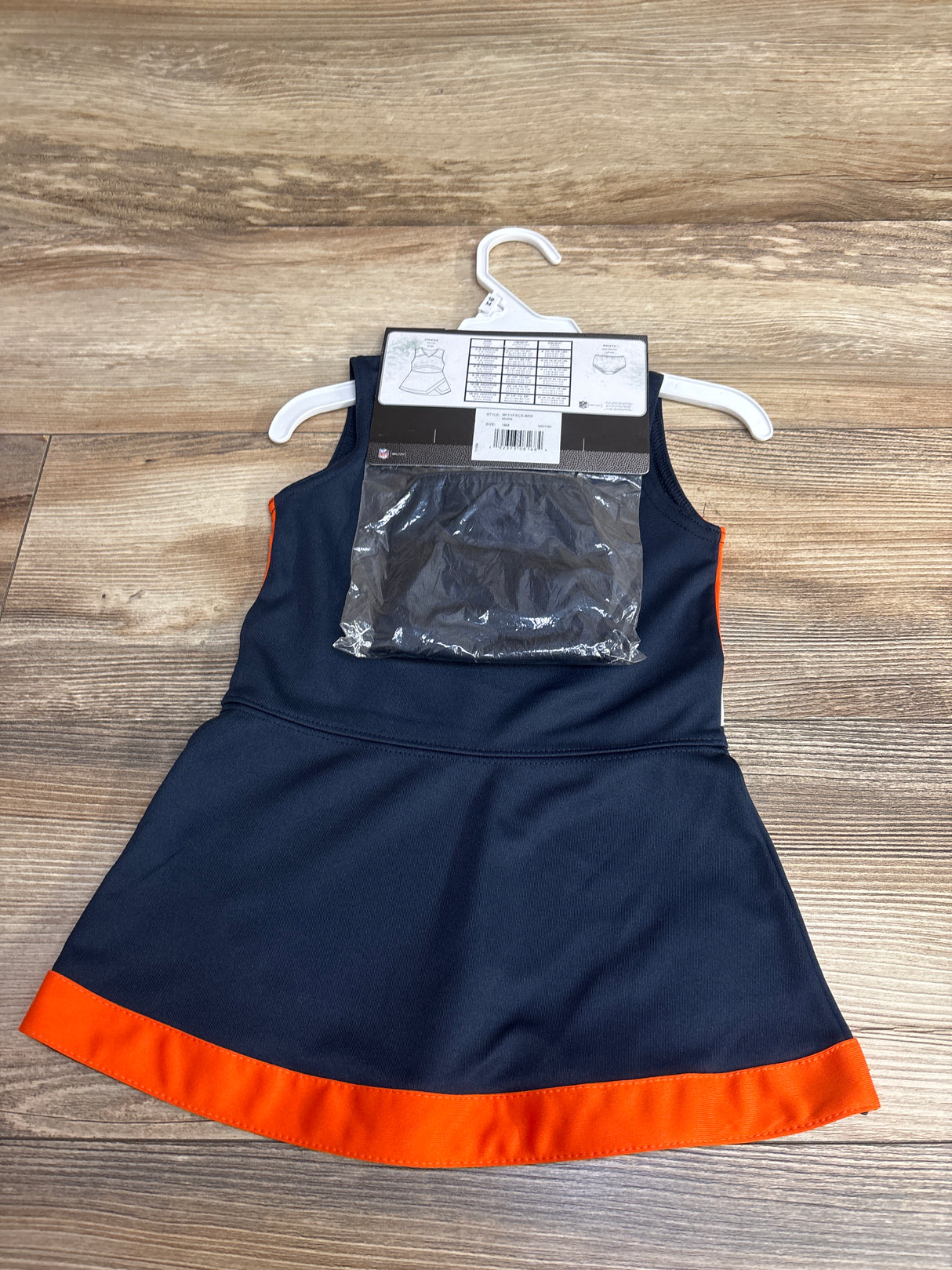 NEW NFL Chicago Bears 2pc Cheer Captain Jumper Dress sz 18m