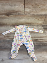 Old Navy Rainbow Ruffle Sleeper Beige sz 3-6m