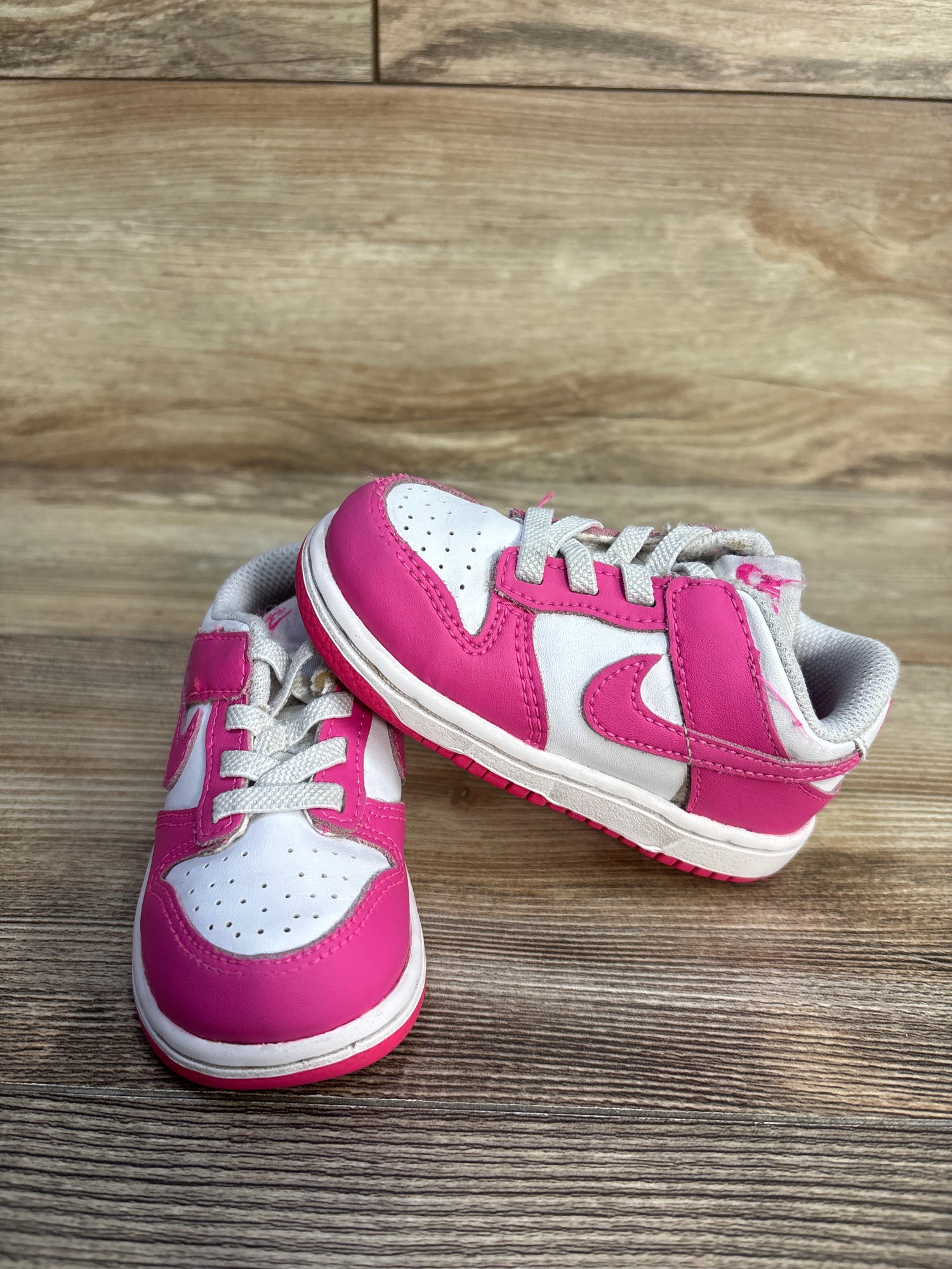 Nike Dunk Low TD 'Laser Fuchsia' Sneakers sz 6c
