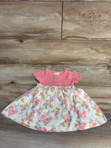 Laura Ashley Henley Floral Dress Pink sz 6-9m - Me n Mommy To Be