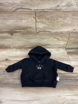 Baby Gap x Disney Mickey Mouse Pullover Hooded Sweatshirt Black sz 3-6m