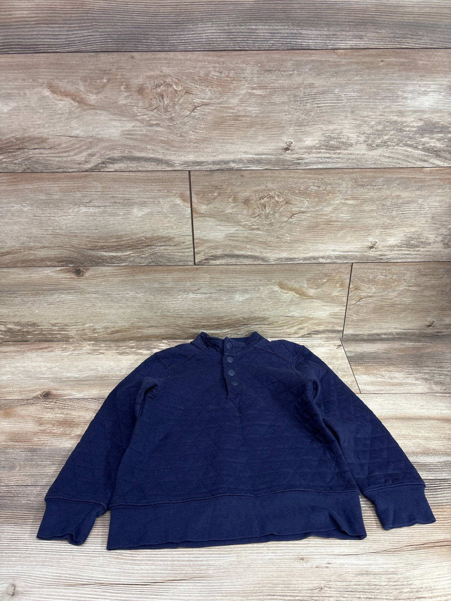 Tommy Bahama Quilted Henley Sweatshirt Navy sz 5/6T