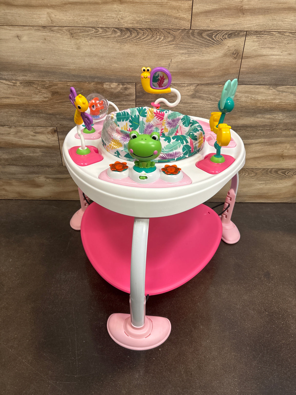 Bright Starts Bounce Bounce 2-in-1 Activity Jumper & Table - Playful Palms