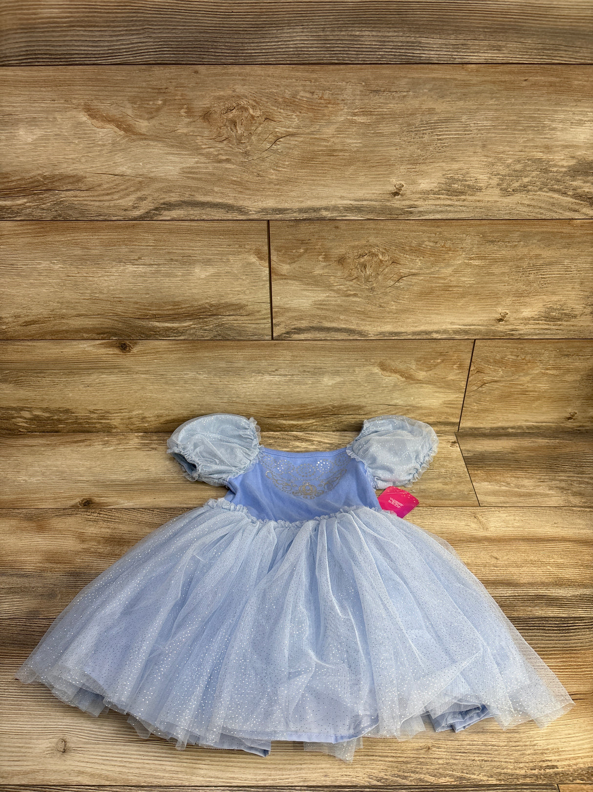 NEW Disney Princess Cinderella Tutu Puff Sleeve Dress Blue sz 4T