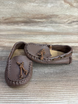 Janie & Jack Leather Driving Shoe Brown sz 5c