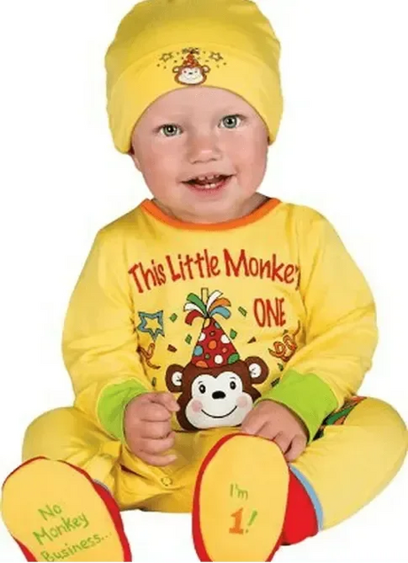 Rubie's NEW 1st Birthday Monkey Costume sz 6-12m - Me 'n Mommy To Be