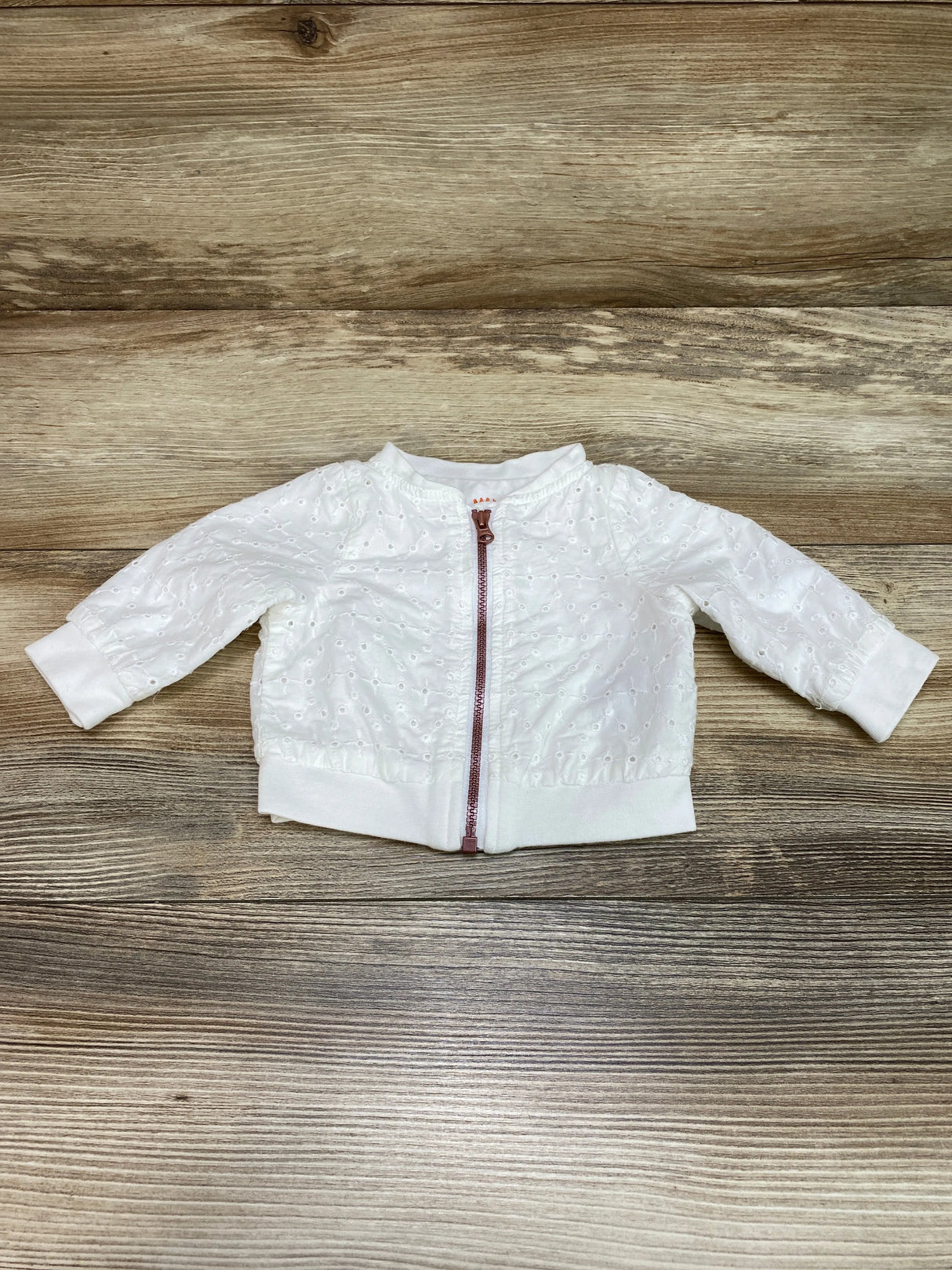 Cat & Jack Eyelet Jacket White sz Newborn