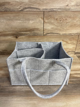 Parker Baby Co. Diaper Caddy, Grey Felt