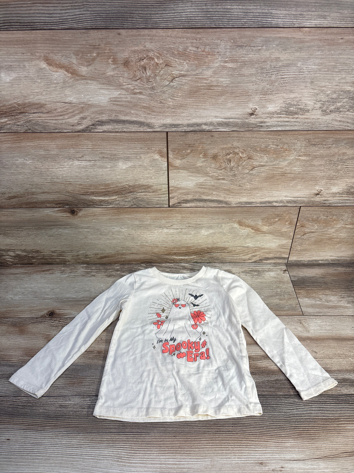 Oshkosh In My Spooky Era Shirt Ivory sz 4T