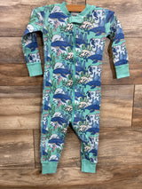 Hanna Andersson Sea Creatures Sleeper Aqua sz 2T