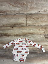 NEW Old Navy Firetruck Bodysuit Cream sz 3-6m