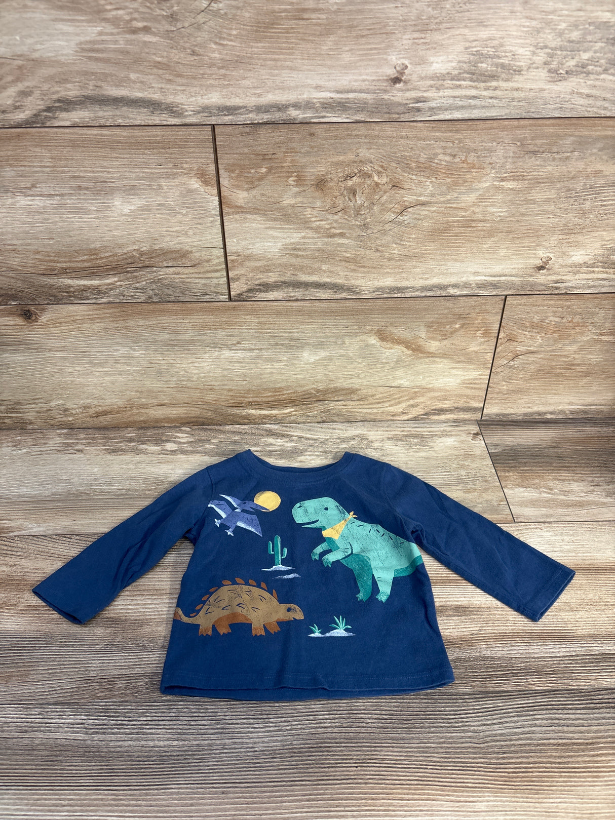 Jumping Beans Dinosaur Shirt Blue sz 9m