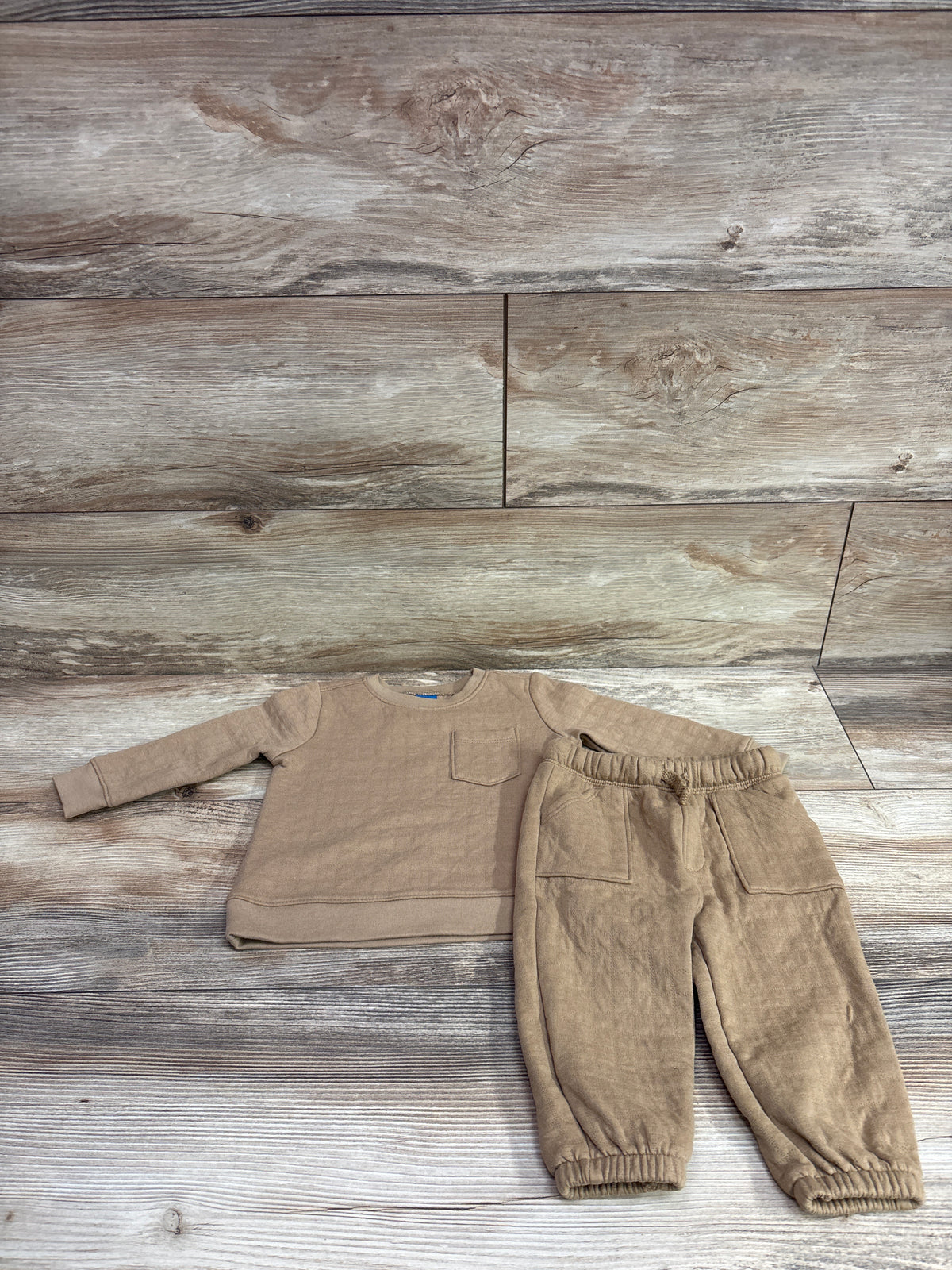 Old Navy 2pc Sweatshirt & Pants Set Tan sz 6-12m