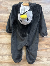 Michley Plush Penguin Hooded Coverall Costume Black sz 3/4T