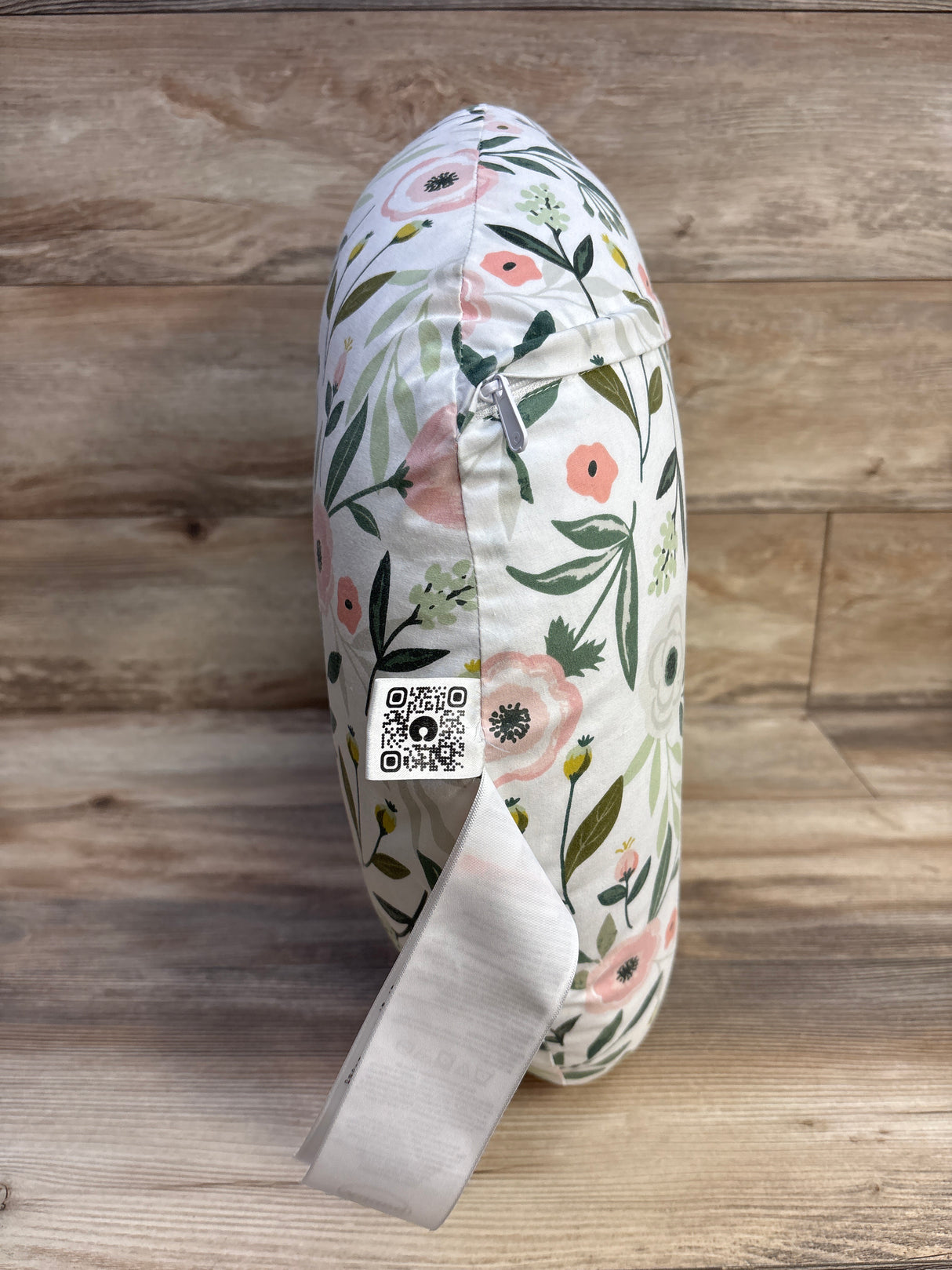 Boppy Nursing Pillow with Pink Garden Slipcover