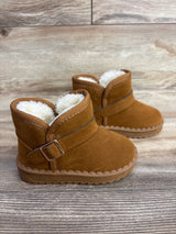 Faux-Fur Lined Suede Fashion Boots Brown sz 8c