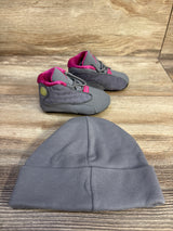 Air Jordan 13 Retro CB 'Hyper Pink' Sneakers & Hat Gift Pack Grey sz 3c