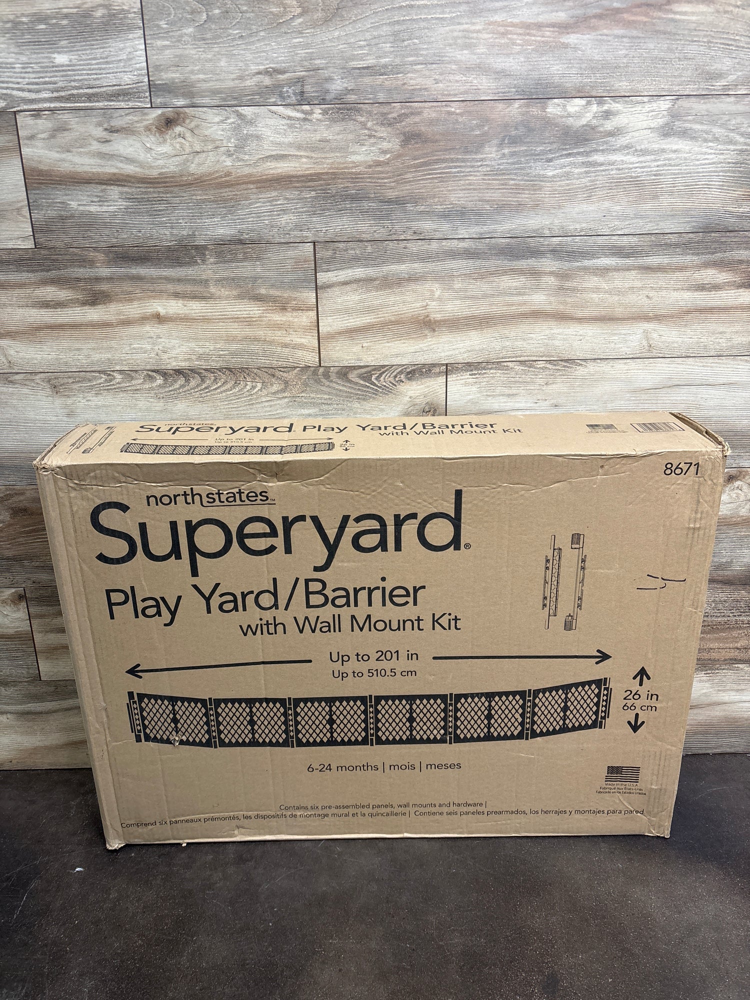 NEW North States - Superyard Freestanding 6-Panel Playpen