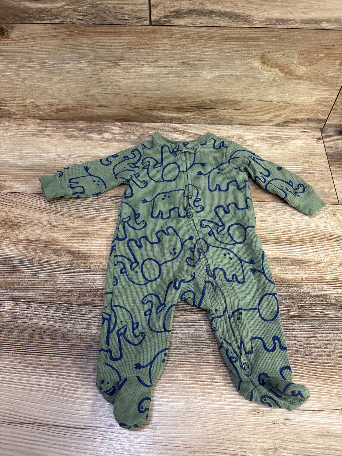 Carter's Waffle Knit Sleeper Green sz 3m