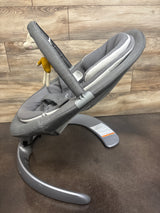 Nuna Leaf Grow Baby Swing with Toy Bar in Granite
