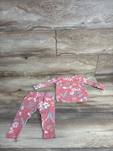 Carter's 2pc Floral Pajama Set Pink sz 6m