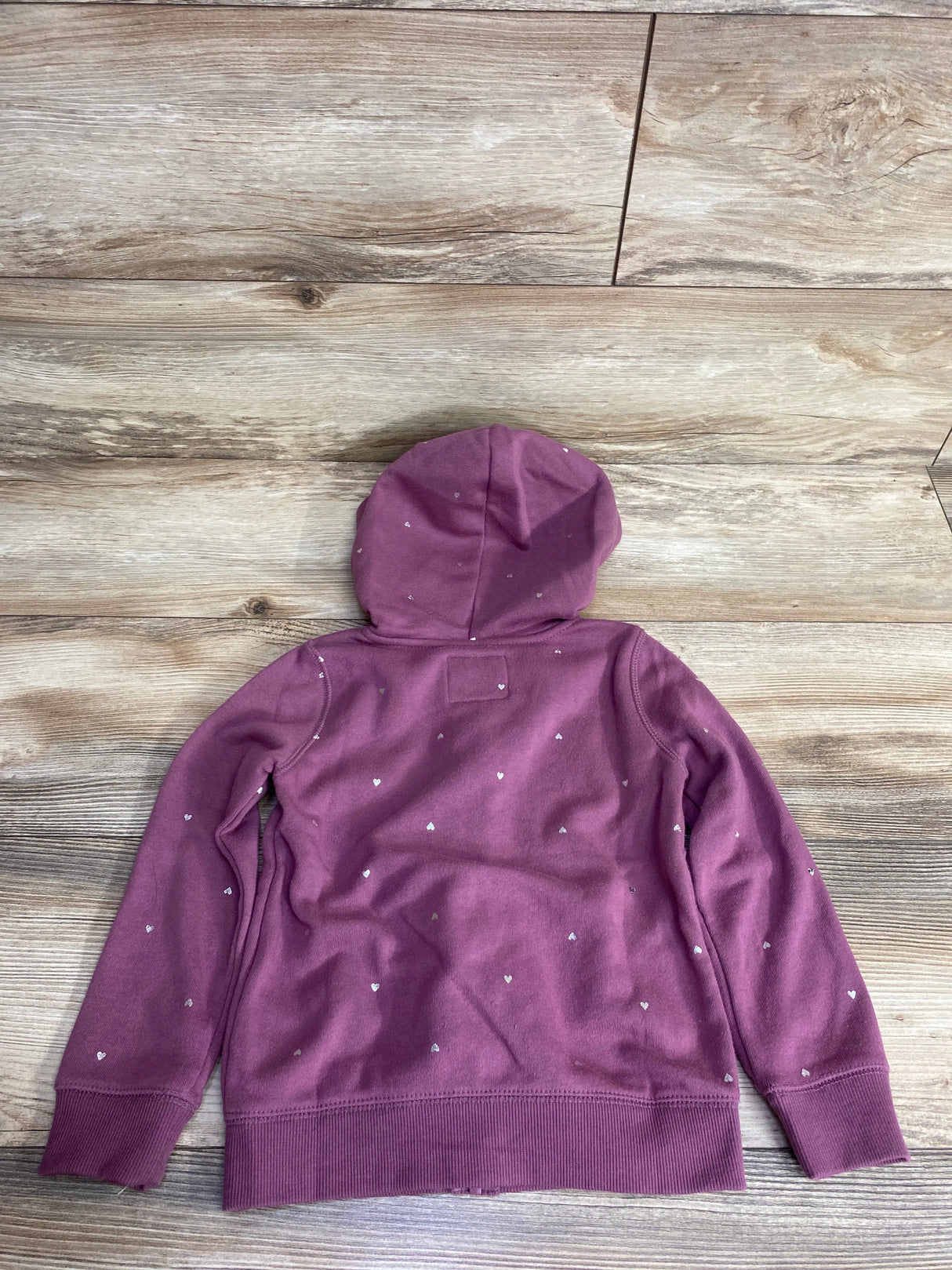 OshKosh Full Zip Heart Print Jacket Mauve sz 4T