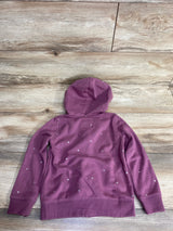 OshKosh Full Zip Heart Print Jacket Mauve sz 4T