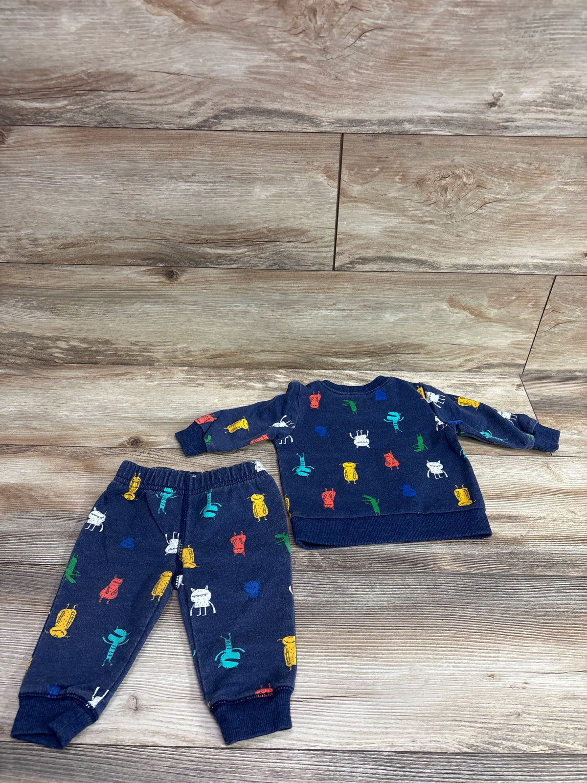 Carter's 2pc Sweatshirt & Joggers Set Blue sz 6m