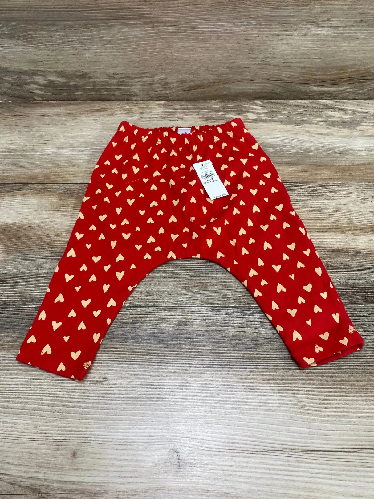 NEW Old Navy Heart Print Harem Pants Red sz 6-12m - Me n Mommy To Be