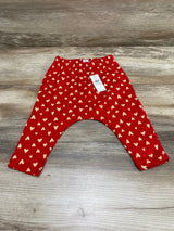 NEW Old Navy Heart Print Harem Pants Red sz 6-12m - Me n Mommy To Be