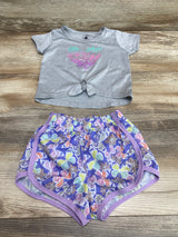 Body Glove 2pc Shirt & Shorts Set Grey sz 24m