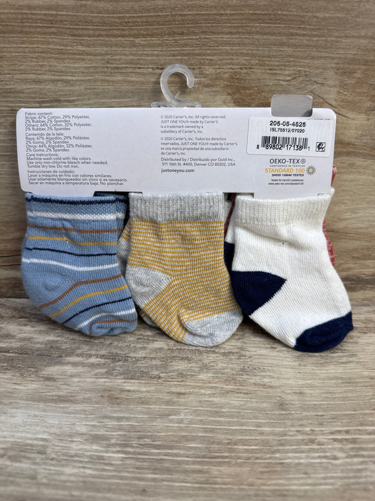 NEW Just One You 6pk Socks sz 0-3m