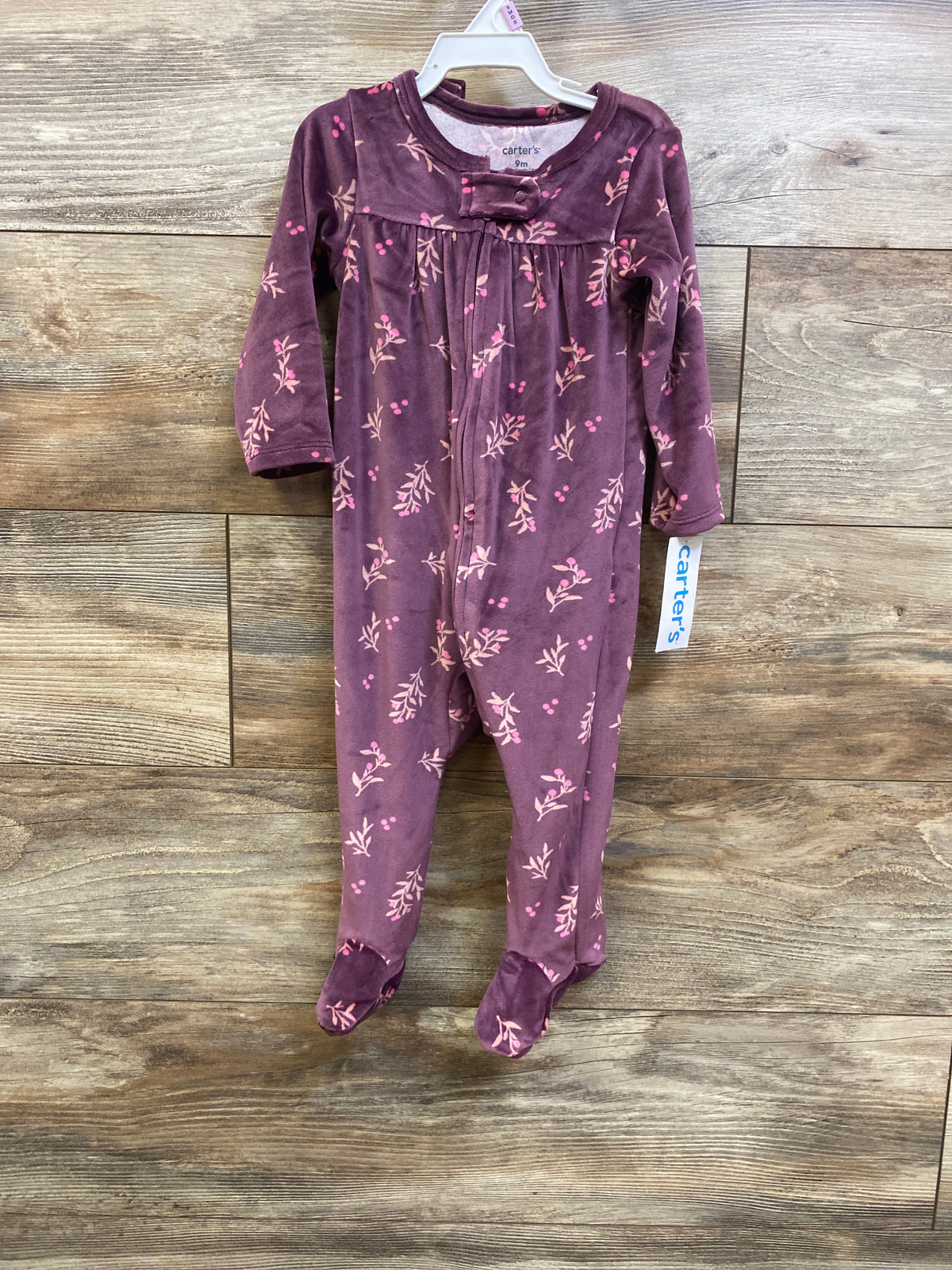 NEW Carter's 2pc Blanket Sleeper & Headband Set Purple sz 9m