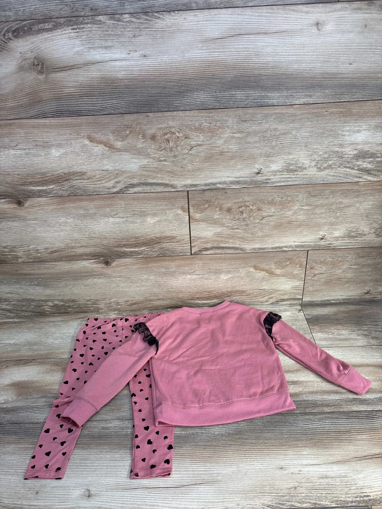 Btween 2pc Unicorn Sweatshirt & Ribbed Pants Set Pink sz 4T